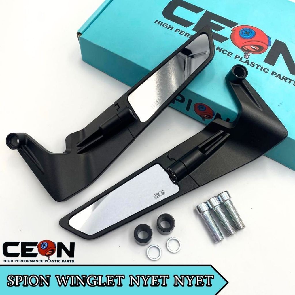 Spion Winglet CEON Original Full CNC Anti Karat PNP Beat Vario Aerox Nmax Mio Universal Semua Motor 