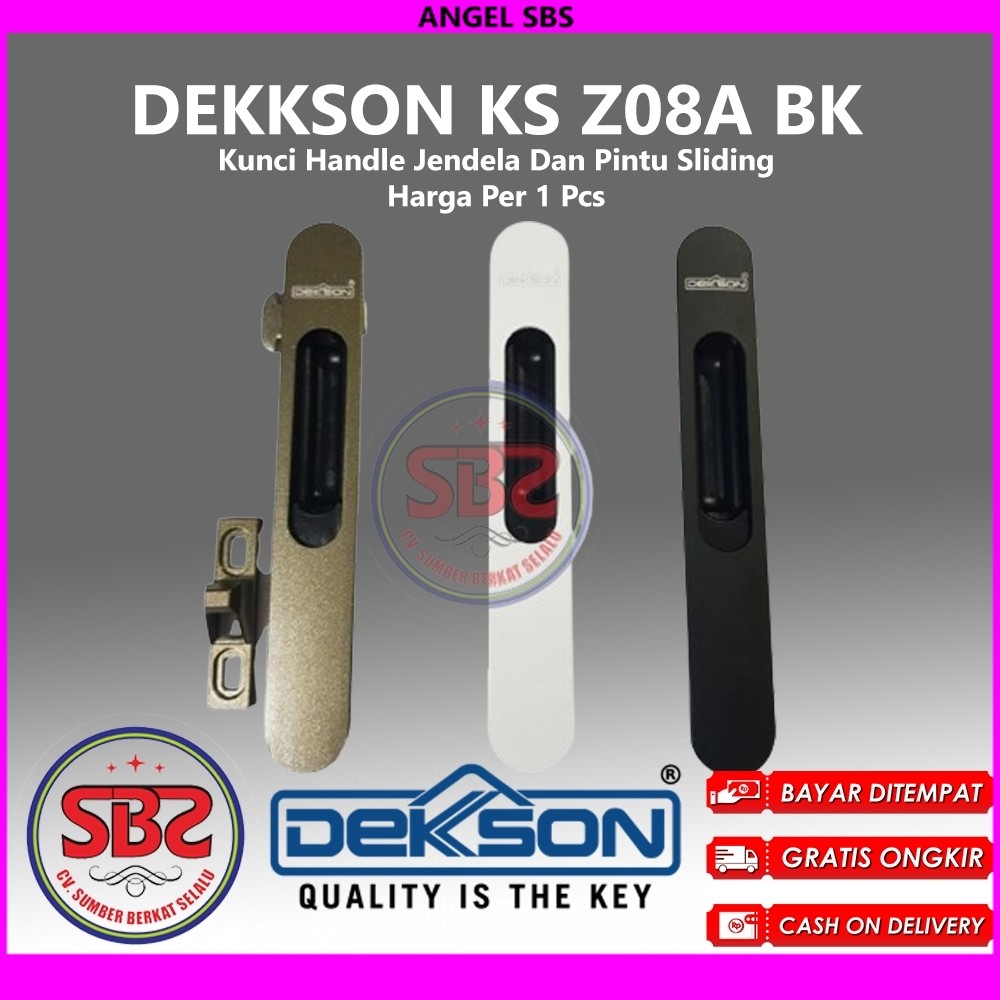 DEKSON Kunci Handle Jendela Dan Pintu Sliding Dekkson KS Z08A BK