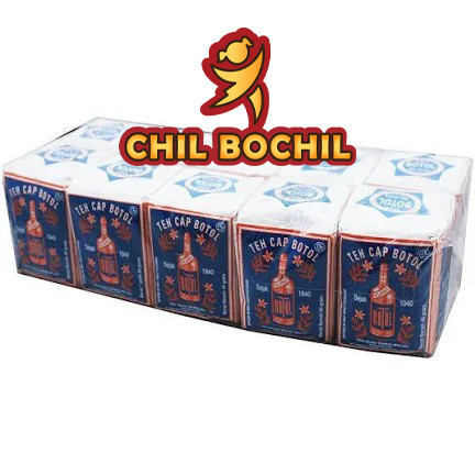 

TEH TUBRUK CAP BOTOL BIRU PER PAX ISI ( 10 PCS X 40 GRAM ) - TEH HIJAU WANGI MELATI TUBRUK CAP BOTOL PER PAX - CHIL BOCHIL