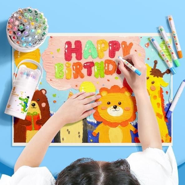 

RB Crayon Putar Washable 36/48 Color Crayon For Kids Tidak Beracun yang Dapat Dicuci Pastel Minyak