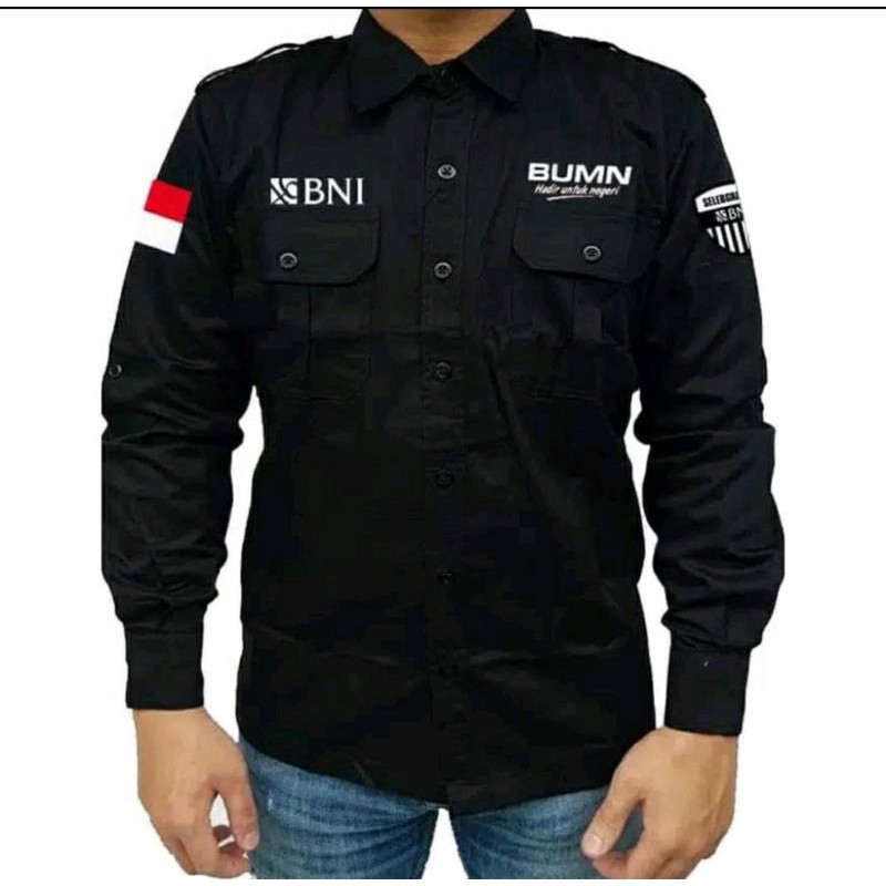 Seragam Bank BNI / Kemeja Bank BNI / Baju Kemeja Bank BNI / Baju Dinas BNI / Kemeja Kerja BNI