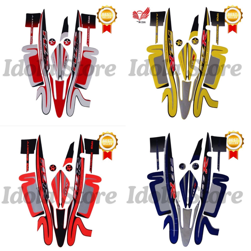 Stiker Striping Yamaha F1ZR 2001 Caltex List Stiker Standar F1ZR 2001 Caltex Terbaik