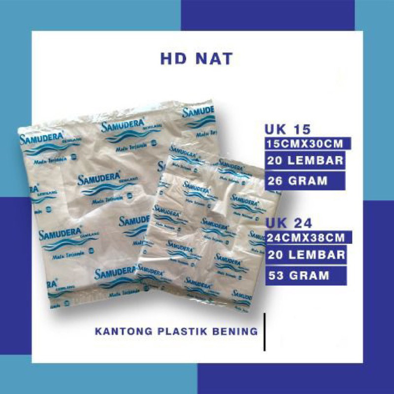 CXL - Kantong Kresek 15 x 30 Bening Samudra