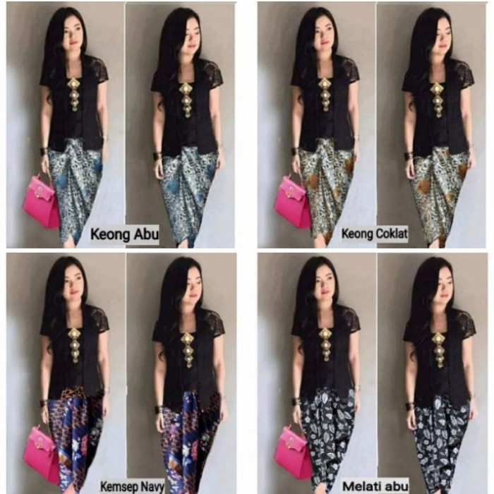 ✨NEW✨ -set kebaya modern/stelan kebaya wisuda/kebaya hitam elegan/resmi/pesta