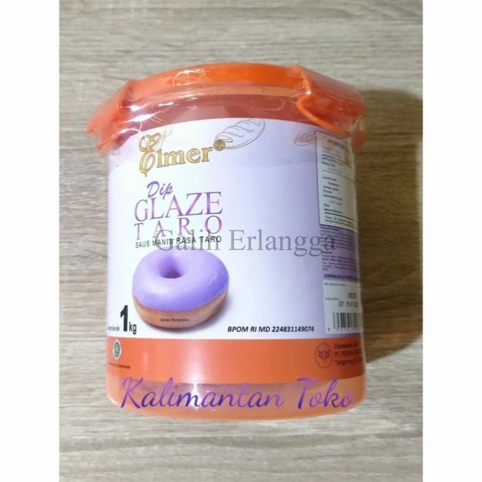 

nb Elmer Taro Dip Glaze 1 kg 1kg (packing pabrik)
