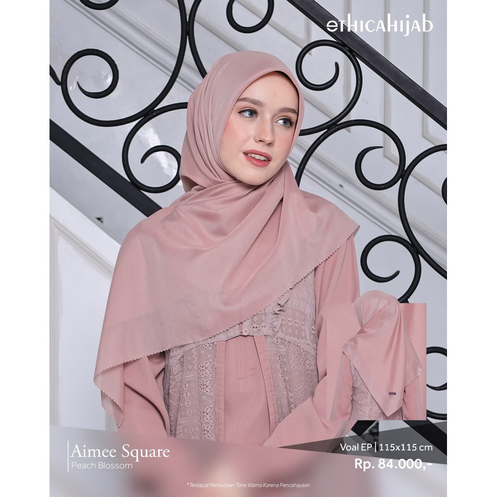 Koleksi Najmi / Ethicahijab Aimee Square / Voal Hijab Segiempat Polos Aimee Square  by Ethicahijab
