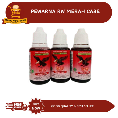 

PEWARNA MAKANAN RAJAWALI 30 ML / PEWARNA RAJAWALI - MERAH CABE RW