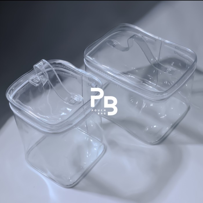 Pouch Mika Transparan Pouch Bening Transparan Pouch Make Up Pouch Skincare Tempat Sabun Dan Make Up