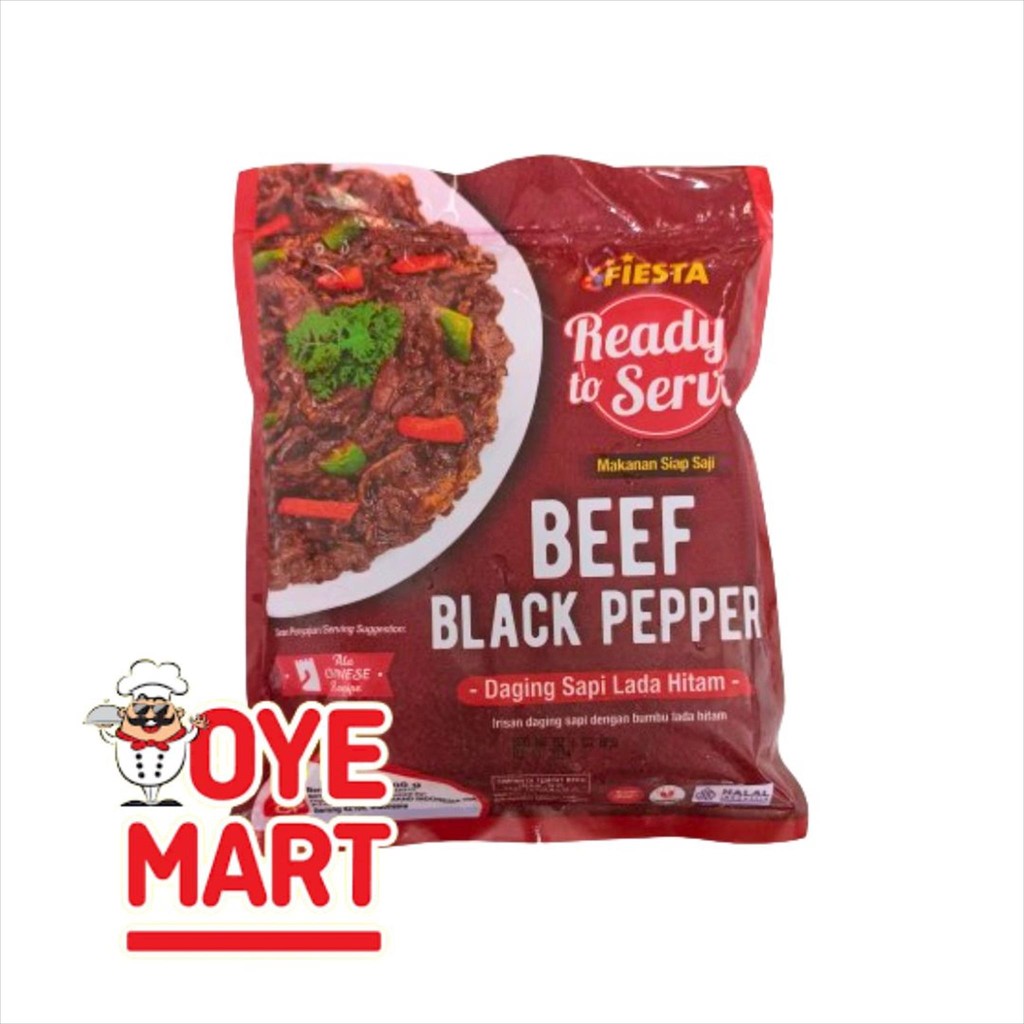 

FIESTA READY TO SERVE BEEF BLACK PEPPER 300GR/ DAGING SAPI IRIS LADA HITAM