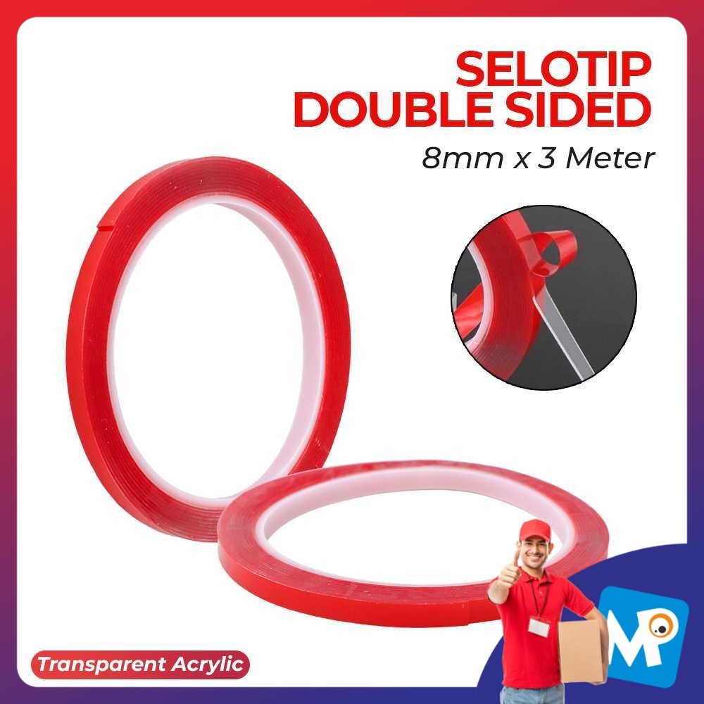 

XY Selotip Double Sided Tape Transparent Acrylic 3M - HL878
