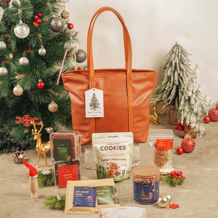 

DISKON Hampers Natal / Christmas Hampers - Holiday Set - Premium Leather Bag