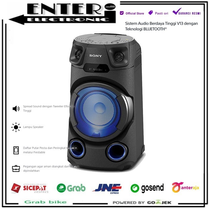 SONY MHCV13D - SPEAKER PARTY PORTABLE KARAOKE CD USB BLUETOOTH MHCV13 MHC-V13D MHC-V13 - SPEAKER ONL
