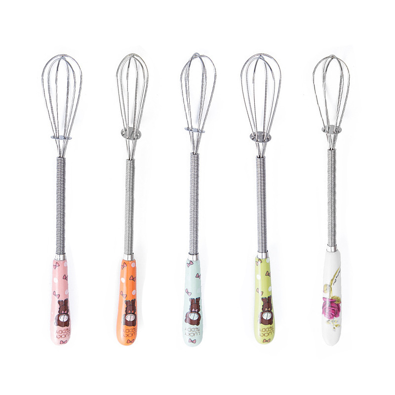 

Mini Stainless Steel Hand Blender Spiral Wire Whisk Mixer For Bake Cooking Tools Egg Beater Kitchen Gadgets frother kitchen item