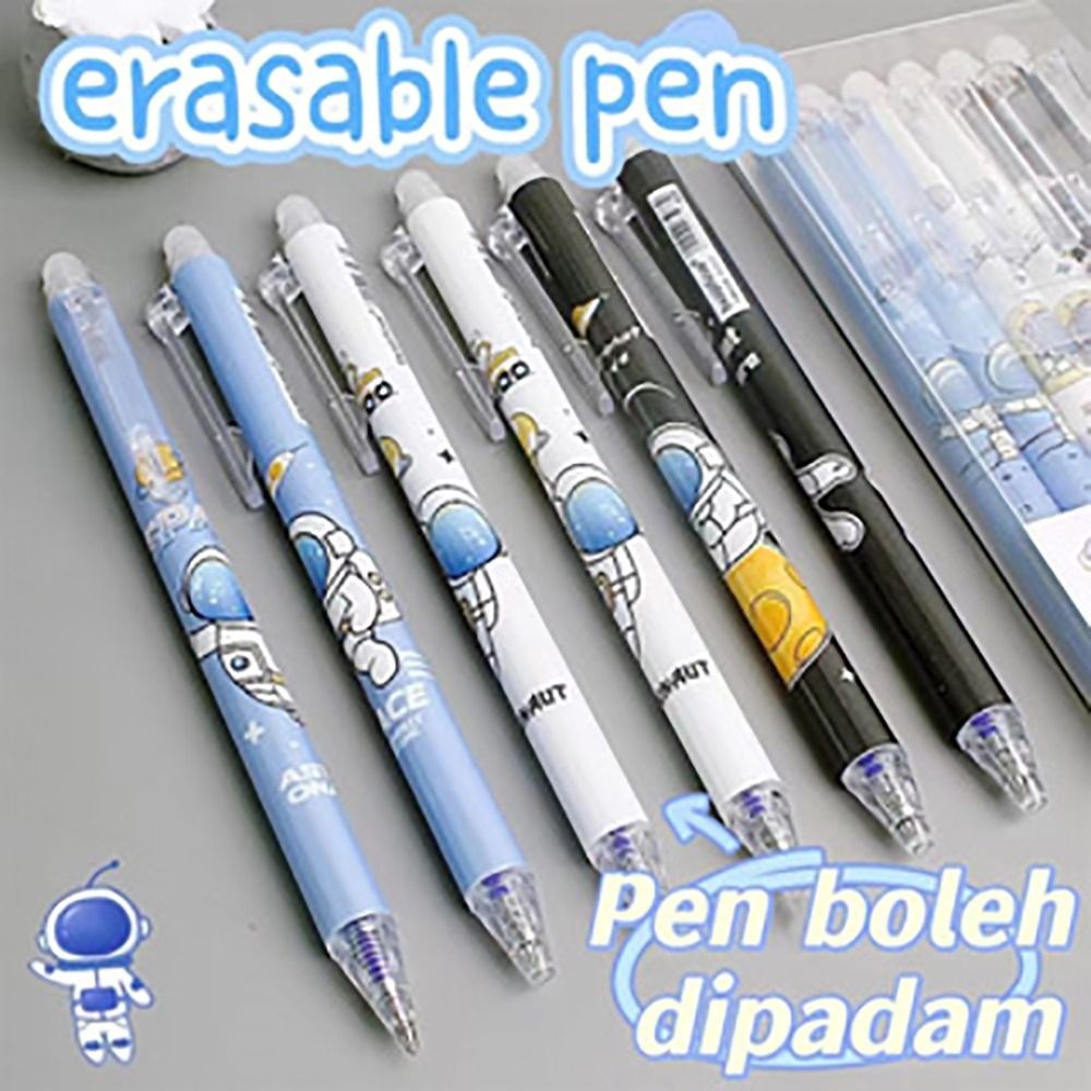

6Pcs Creative Plastic Gel Pen Quick-Drying Ink Student Specific Neutral Pen Gift Erasable Writing Tools School Office Supplies