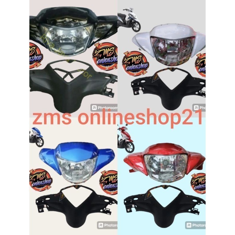 batok depan + belakang + reflektor mio j/totok depan belakang + reflektor mio j/batok set mio j