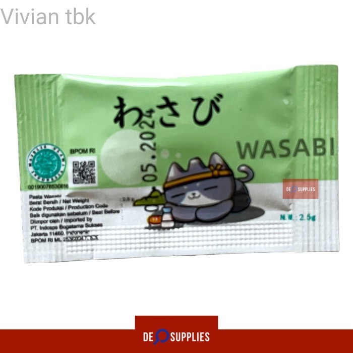 

vv Wasabi Sachet Mazuma 2gr - Neri Wasabi Paste