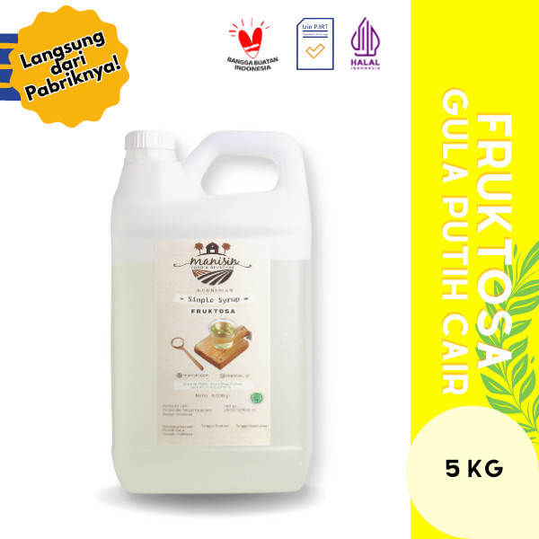 

Manisin Simple Syrup/Fruktosa Gula Putih Cair 5 Kg CRN GROUP
