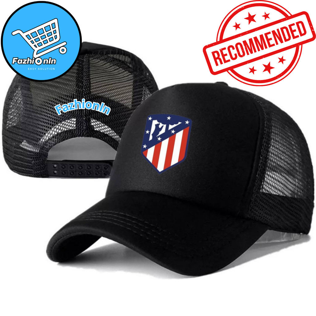 FazhiionIn Topi Trucker ATLETICO MADRID - Topi Distro ATLETICO MADRID Logo - Topi ATLETICO MADRID Pr