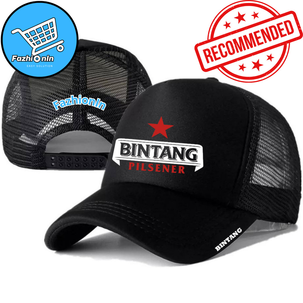 FazhiionIn Topi Trucker BINTANG PILSENER - Topi Distro BINTANG PILSENER Logo - Topi BINTANG PILSENER