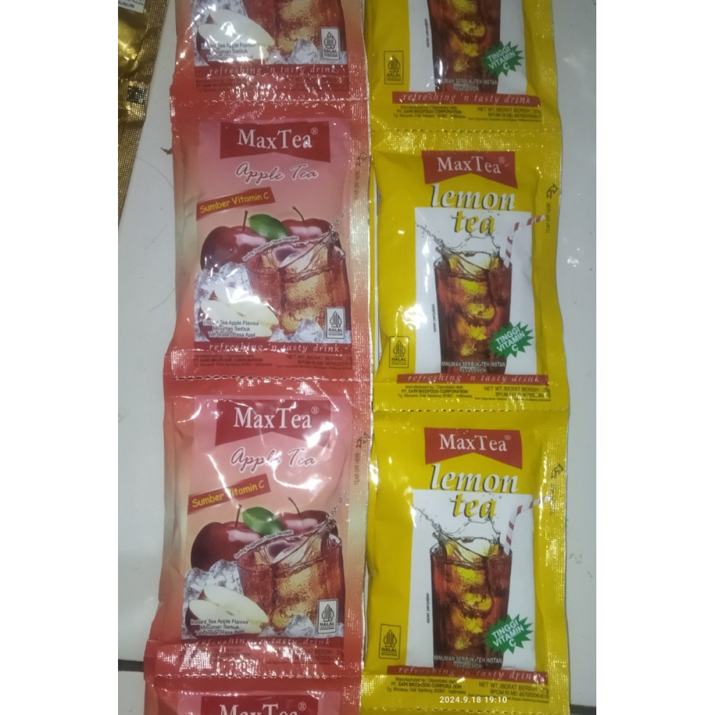 

Max tea minuman teh rasa buah 10sachet