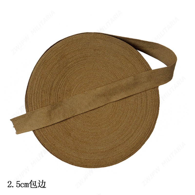 WW2 US ARMY 2.5cm width khaki and green  Webbing 1m length