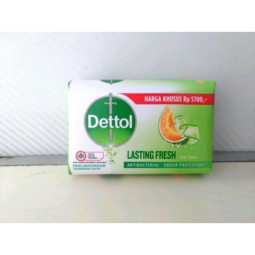 Sabun batang Dettol Detol Lasting Fresh bar soap barsoap 100gr