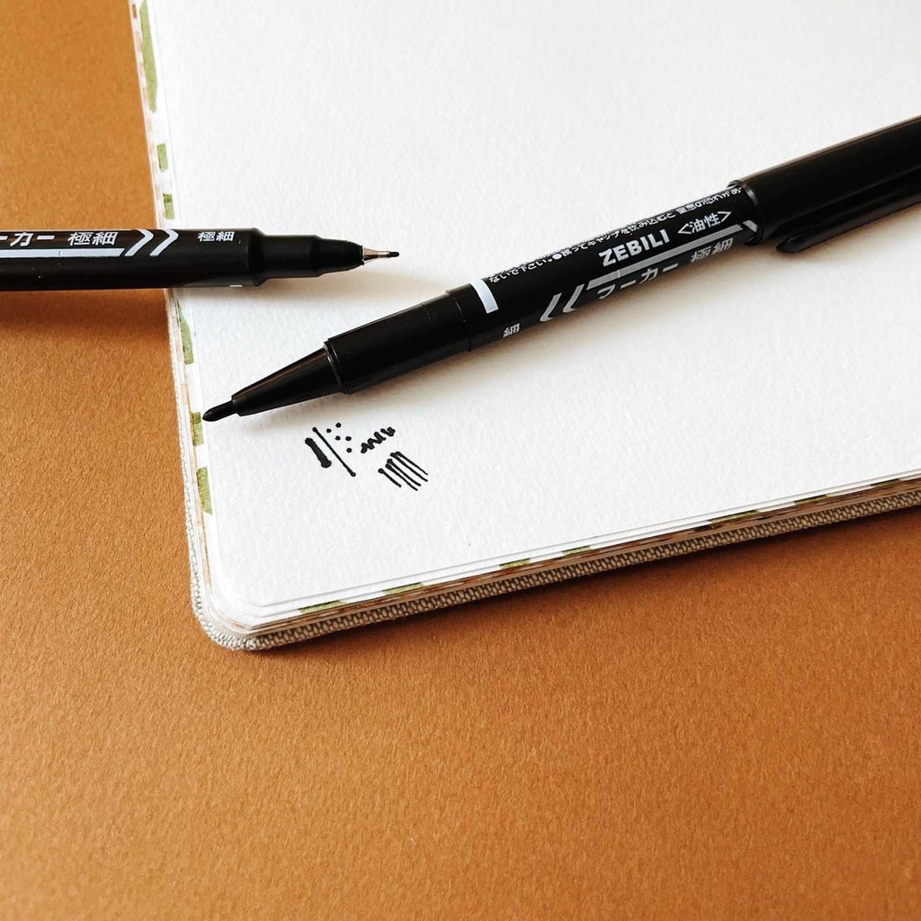 

‼️COD‼️ RVOSTR ZEBILI AMAK Spidol Dual Side Pen 4in1 Long Nib Marker 0.7mm - A241‼️COD‼️