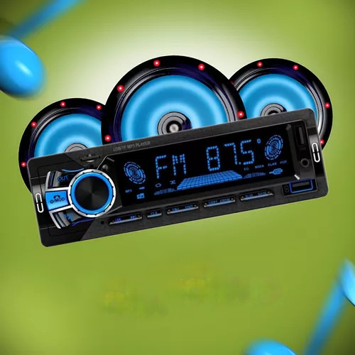 Roadstar Tape Mobil Audio MP3 Player LCD RGB Bluetooth 60W with Remote - RS-2751BR