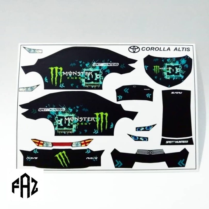 Decal  Diecast majorette toyota corola altis bukan hotwheels