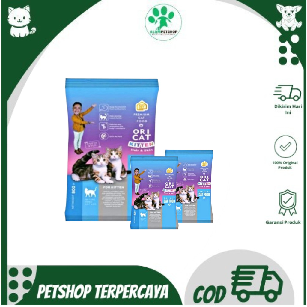 

Makanan Kucing Repack Ori Cat Food Kitten 800gr|REPACK