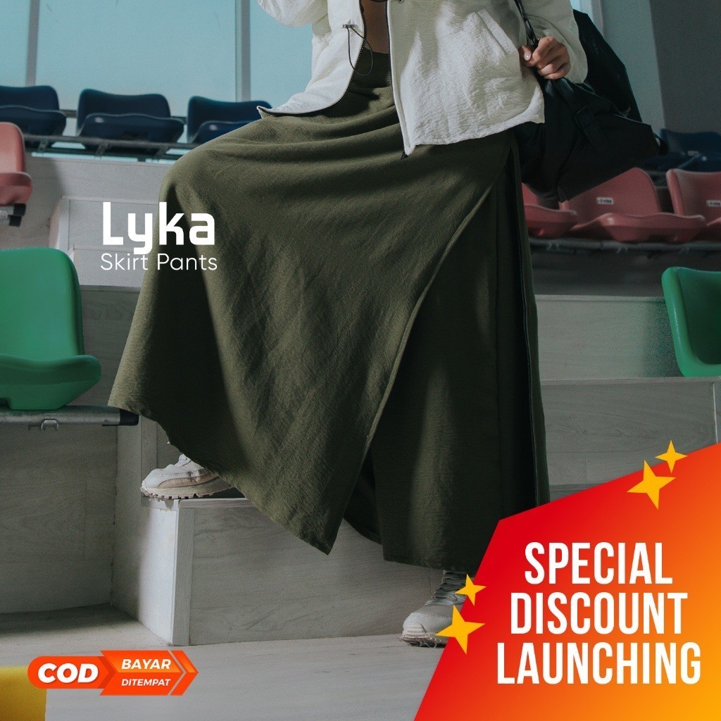 [SALE][HOT] Jilbrave Lyka Skirt Pants Rok Celana Olahraga Wanita 2 in 1 Rok Bawahan Outdoor Sport Mu