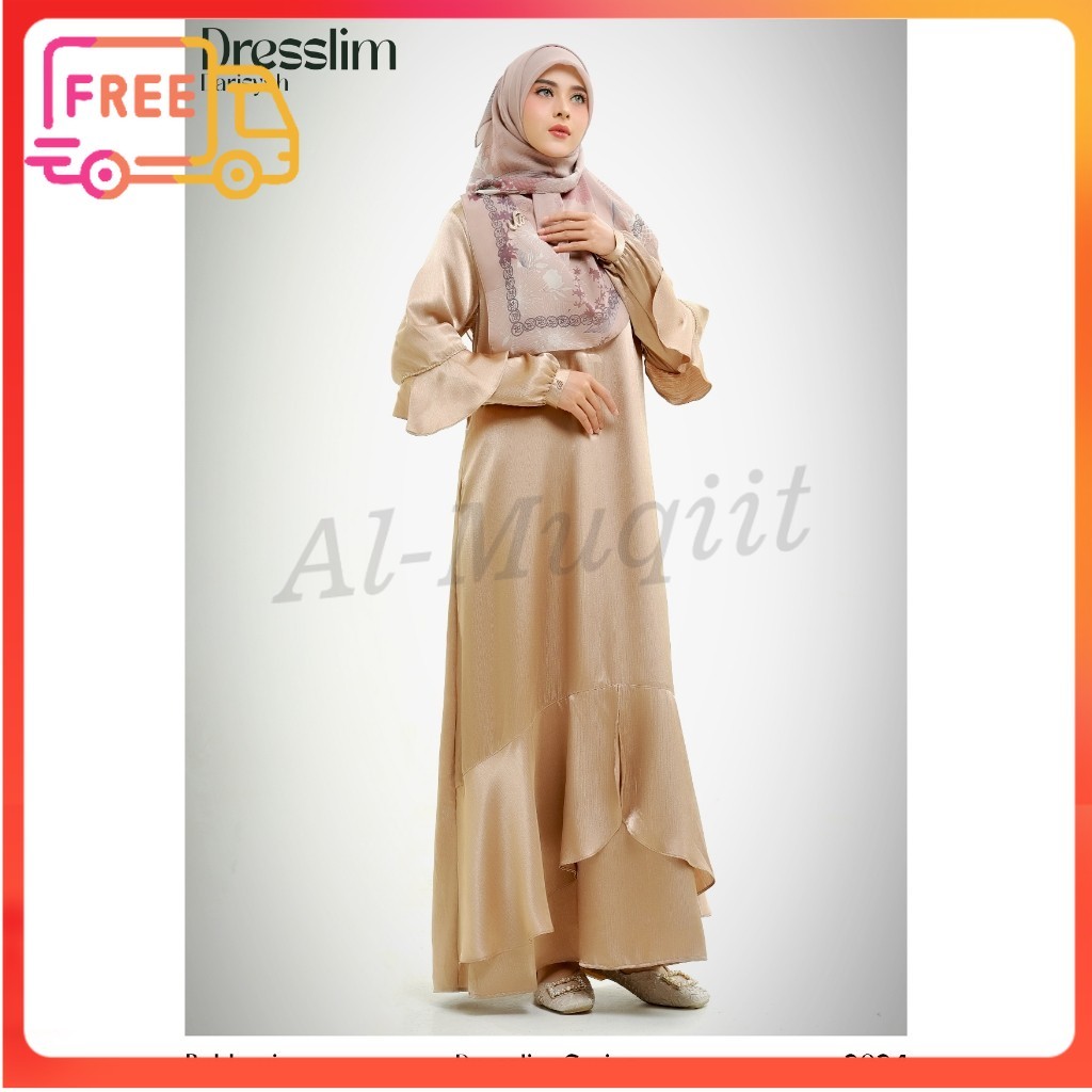 DISKON RABBANI ORI - Dresslim Darisyah Rabbani | gamis lebaran | gamis rabbani | dress shimmer Al-Mu