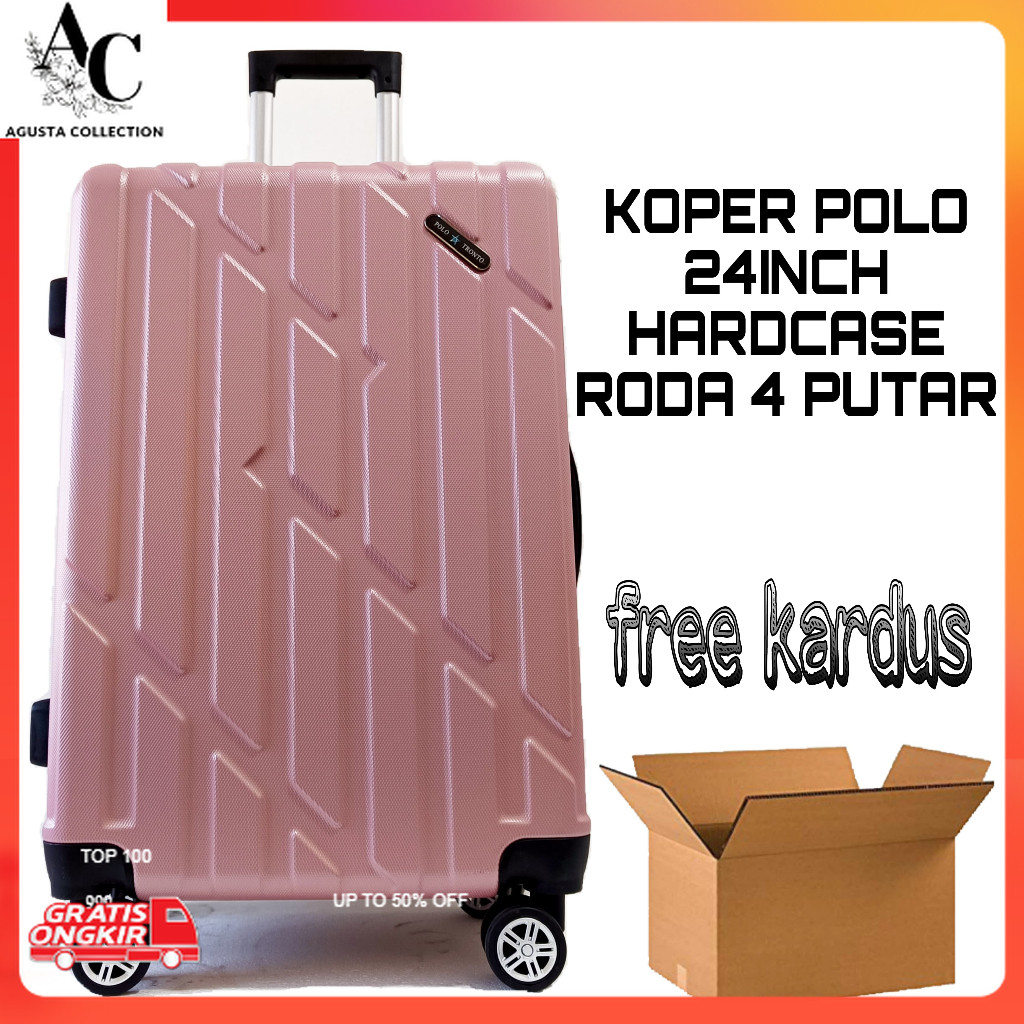 Koper Terkini / SUPER SALE Koper 24inch Koper Bagasi Koper polo Koper Hardcase bisa COD