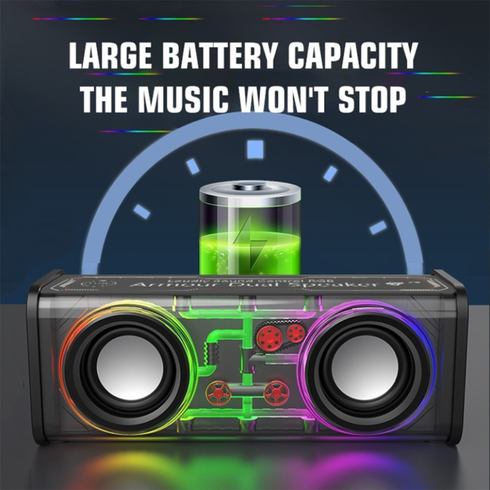 Portable V8 Boombox Wireless Stereo surround Bluetooth Speakers soundbar Music Battery Power Sound B