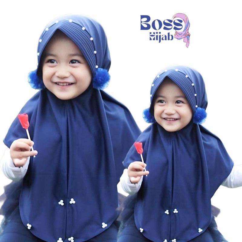 jilbab anak 4-5 tahun  tk FELISA pompom jilbab anak perempuan hijab anak perempuan jilbab anak ZUNAI
