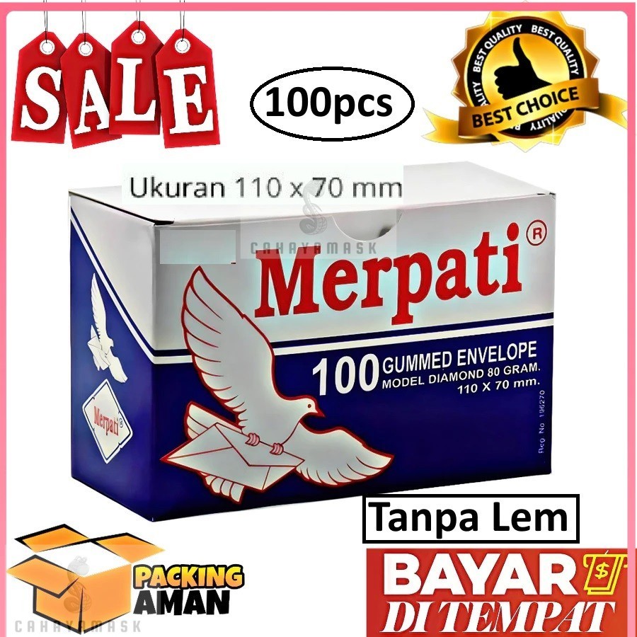 

Amplop Putih Mini Merpati kecil isi 100pcs