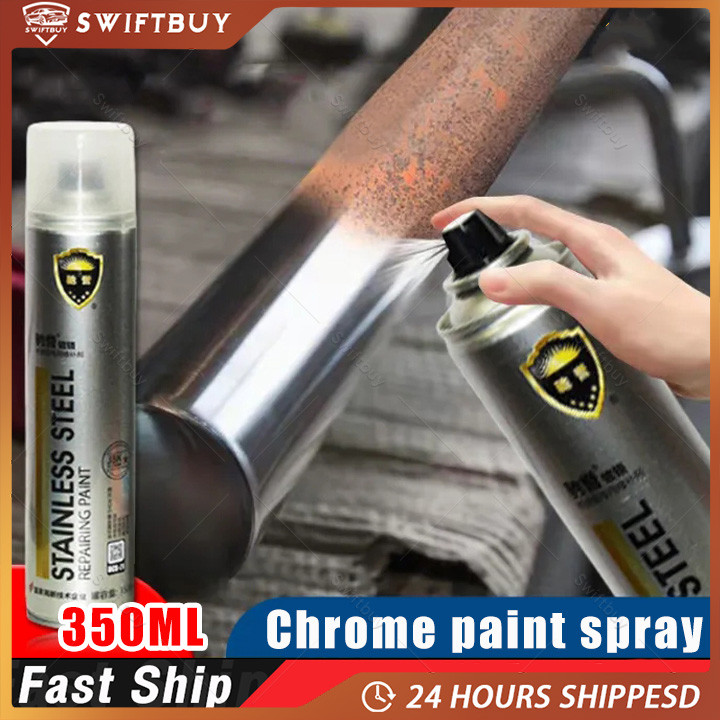 

Pus Cat Anti karat Cat Semprot Chrome Sapporo Chrome Spray Paint Anti Karat Warna Stainless Chrome