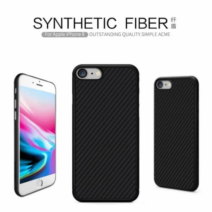 CASE IPHONE SE 2020 SE2 2022 SLIM FIT CASE CARBON FIBER ANTI PANAS