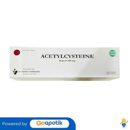 Acetylcysteine Yarindo 200 Mg Box 100 Kapsul