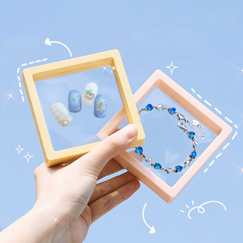 

Kotak Penyimpanan Perhiasan Jewelry Box Display Case Plastik Transparan Anting Cincin Kalung Gelang Anti Oksidasi