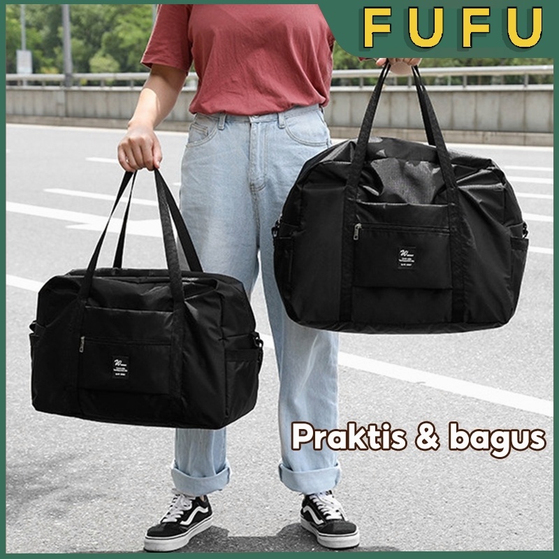 HOT PRODUCT FUFU Tas Travel Jinjing Besar / Tas Travel Kain Oxford Waterproof / Tas Travel Koper