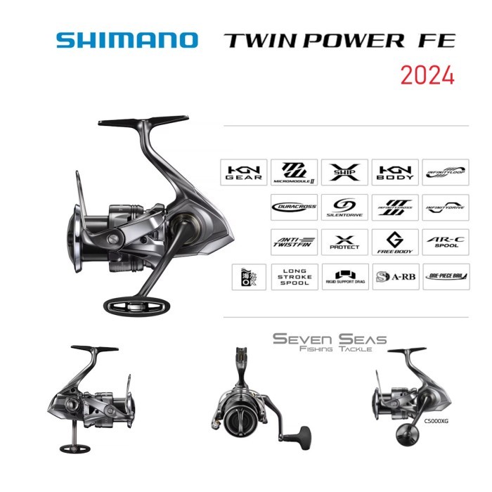 Shimano Twin Power FE 2024 Spinning Reel Pancing - 2500