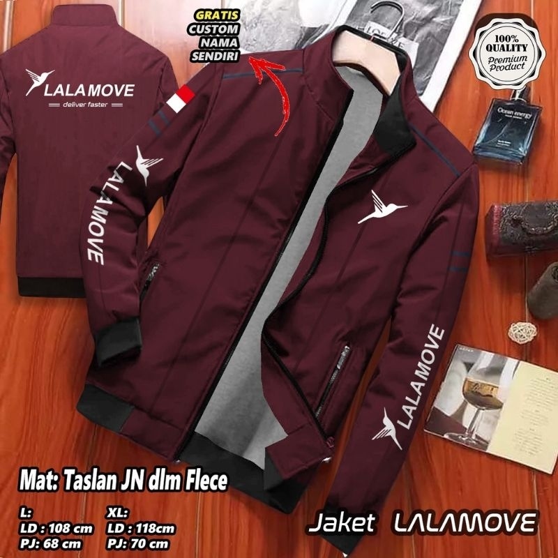JAKET DRIVER LALAMOVE | JAKET PARASUT EXSPEDISI LALAMOVE INDONESIA | JAKET DRIVER LALAMOVE