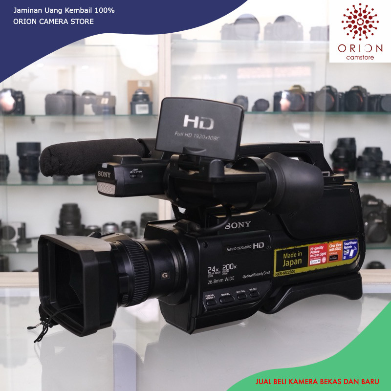 Camcorder sony hxr-mc2500 kamera shooting sony mc2500