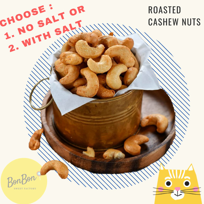 

Best Seller KACANG MEDE ORIGINAL PANGGANG METE OVEN / ROASTED CASHEW NUTS 250 GRAM - Asin