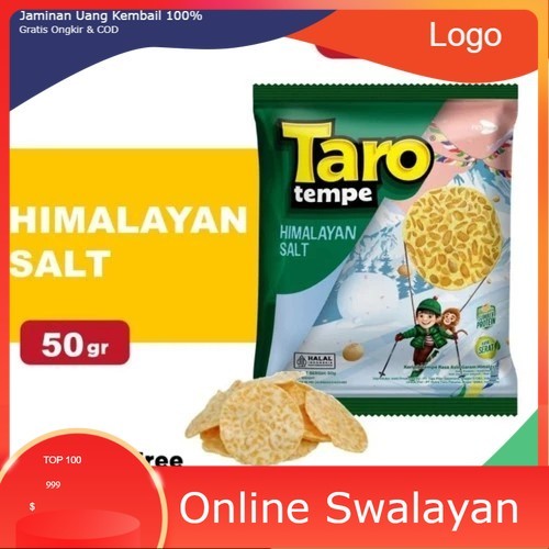 

Taro tempe Himalayan salt 50gr keripik camilan sehat enak gurih snack