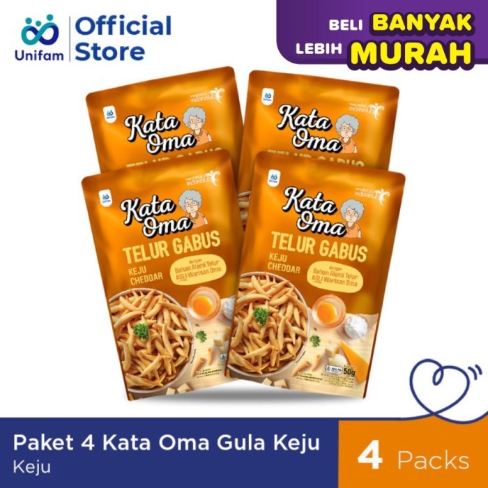 

Kata Oma Telur Gabus Mix Quartet Keju, Gula Aren, Telur Asin, Balado