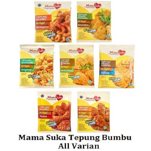 

Semua tepung bumbu mamasuka serbaguna pisang tempe kentucky bakwan 70gr 80gr