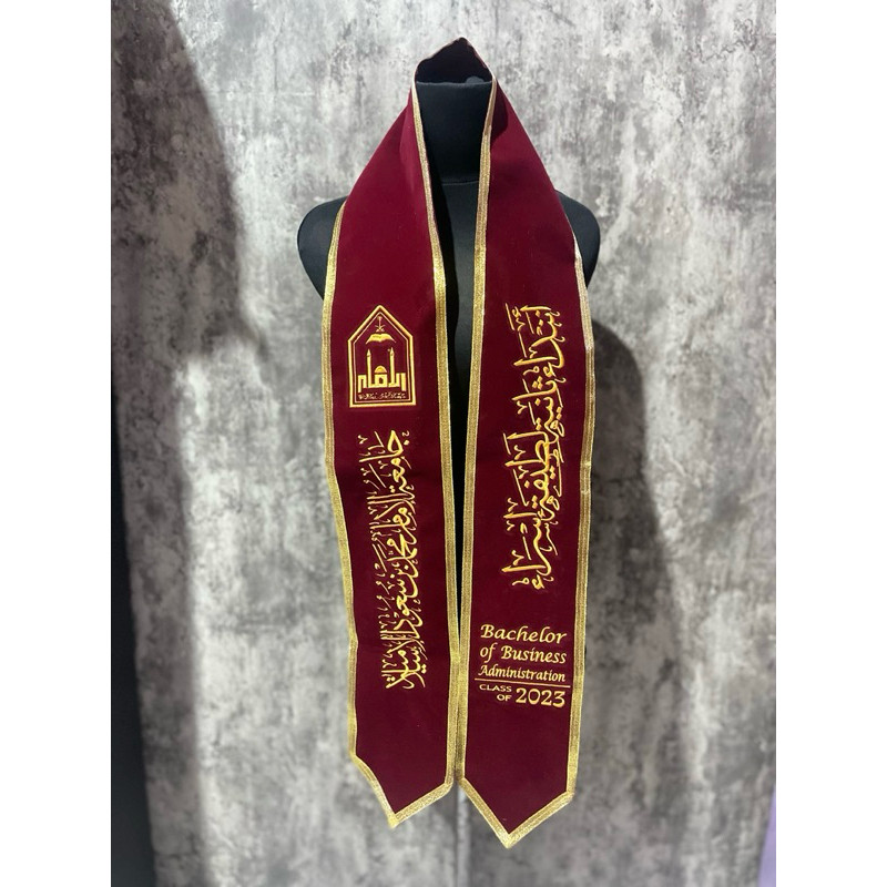 Selempang Wisuda Selempang Wisuda Leher Font Bahasa Asingbisa pesan satuan