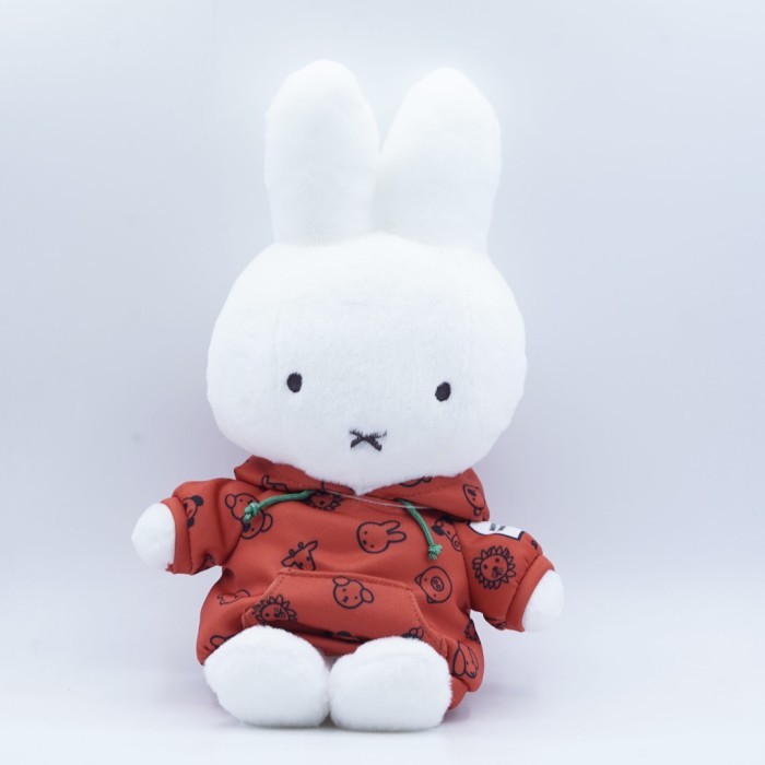 Miffy and Animals Hoodie Red Rabbit Nijntje Plush Doll Keychain Plushie Gantungan Tas Exclusive Bone